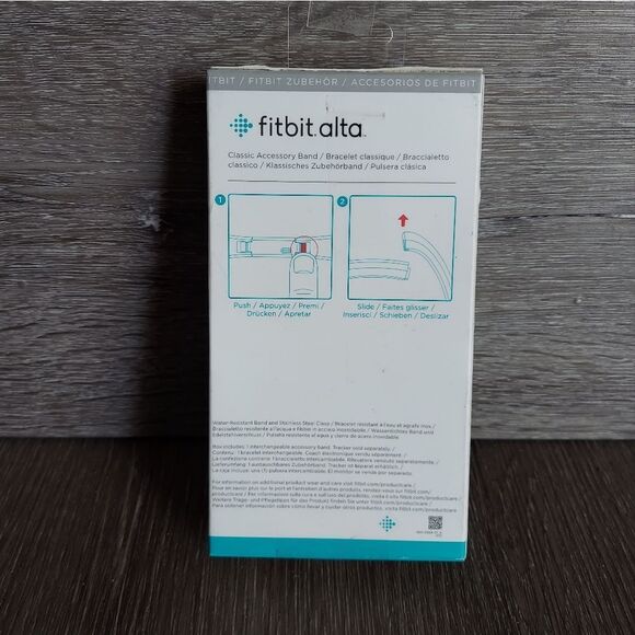 Fitbit Alta Classic Accessory Band In Navy Blue - Large - Picture 2 of 3